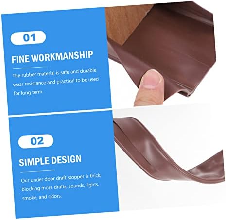 RORPOIR Rubber Door Seal Strip Draft Stopper Under Door Gaps Blocker
