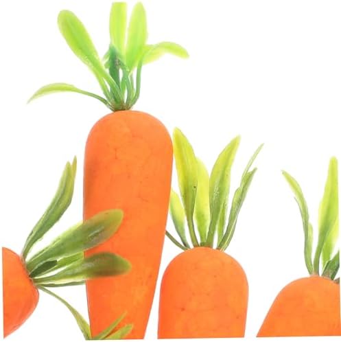 Easter Carrot Basket Decor 12pcs Fake Plastic Carrots