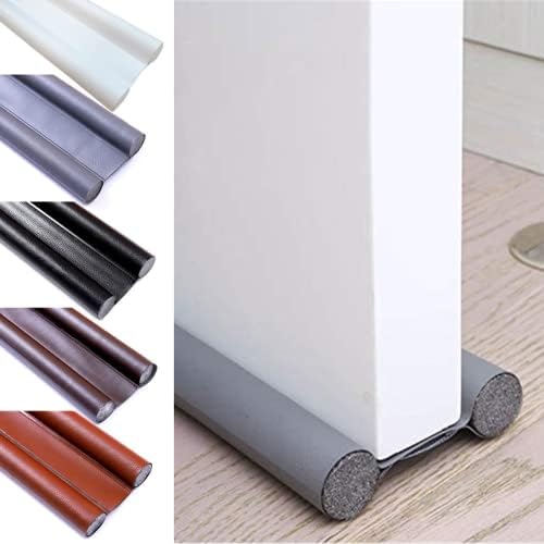 Flexible Draft Stopper for Under Door Weather Protection Orange