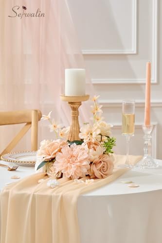 Serwalin Artificial Flowers Set for Wedding and Party Decorations