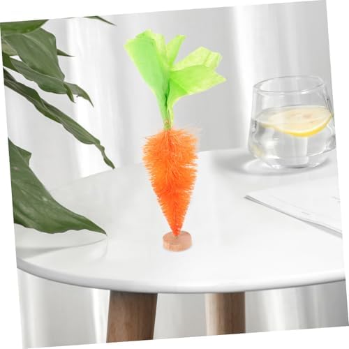 6pcs Sisal Fiber Carrot Ornaments for Easter Party Decor