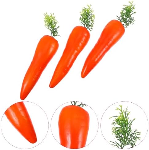 3Pcs Easter Carrot Ornament Artificial Foam Decor