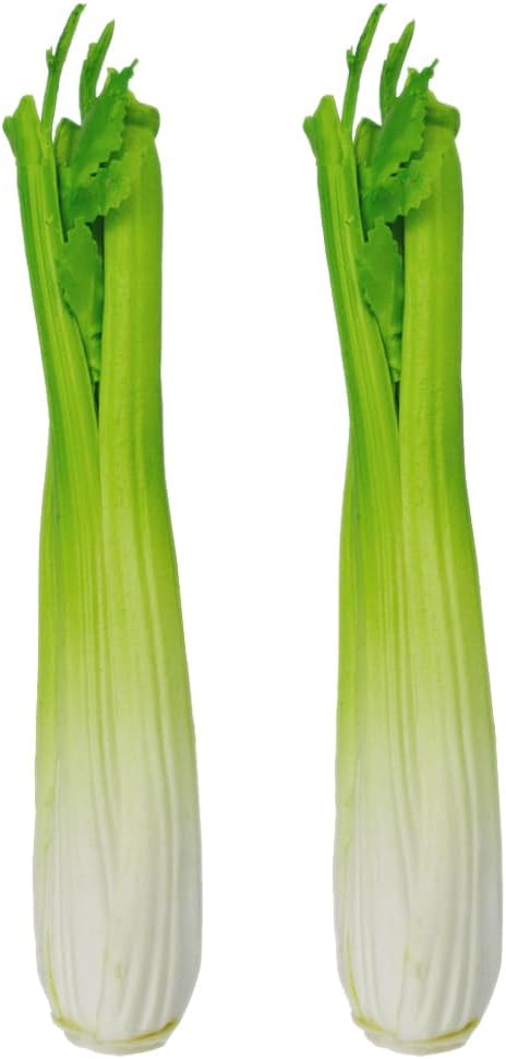 LOGOFUN 2pcs Artificial Vegetable Photo Prop for Home Kitchen Display