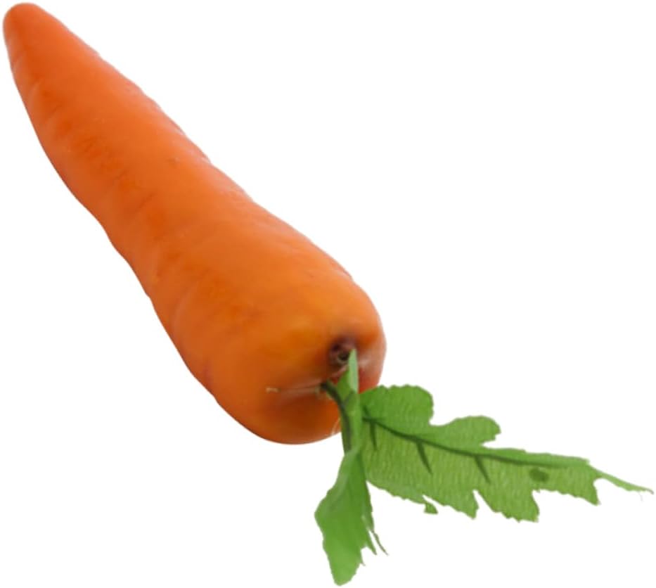 Cabilock 8Pcs Realistic Fake Carrots Artificial Vegetable Decorations