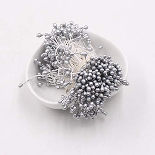 Silver Artificial Flower Stamen 600Pcs Lot for Decor
