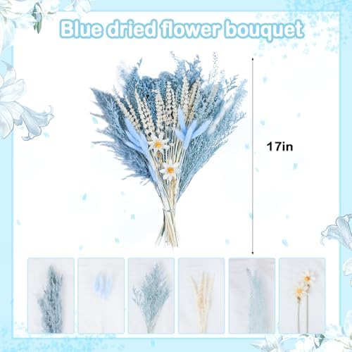 Lovmeety Natural Dried Pampas Grass Bouquet