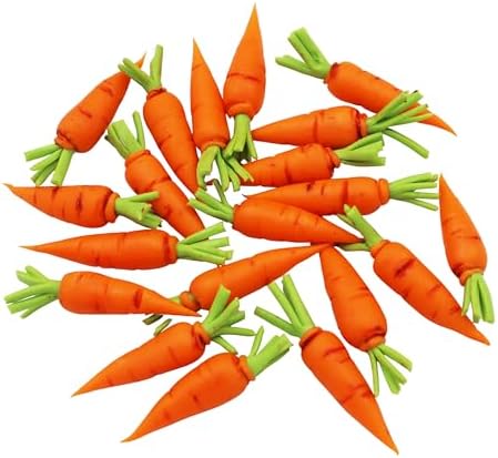 DIY 20 Pcs Artificial Mini Carrots 16 Scale
