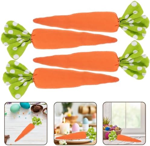 Cabilock 4PCS Easter Carrot Decor for Spring Farmhouse Baskets
