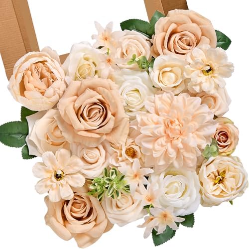 Serwalin Artificial Flowers Set for Wedding and Party Decorations