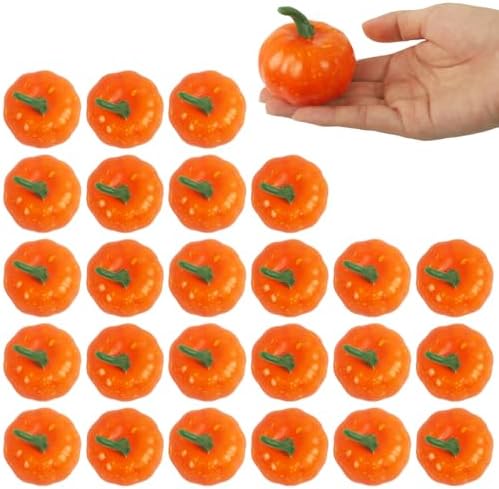 Nsmykhg Artificial Pumpkins 24 Pack Fall Decor