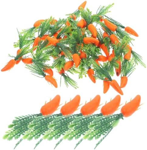 GLEAVI 180pcs Artificial Carrots for Decorations