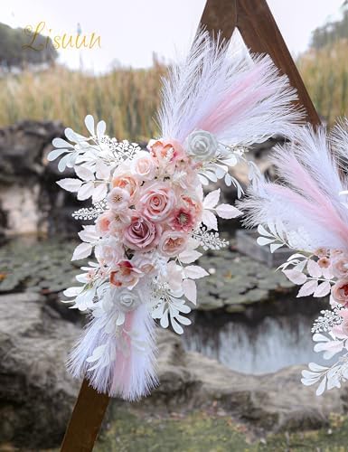 Lisuun Wedding Arch Flowers Pack of 2 1