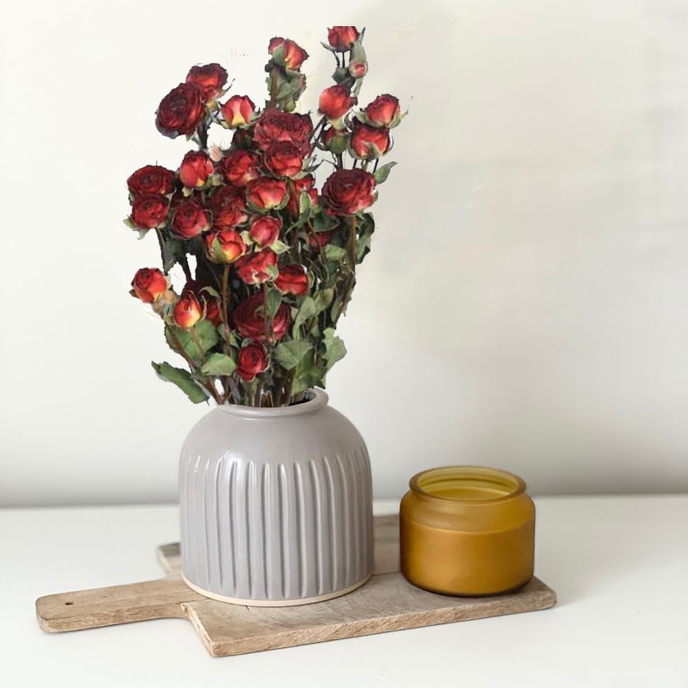 Natural Dried Flower Bouquet Mini Roses Wedding Decor