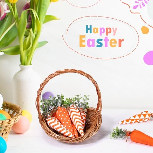 Skylety 8 Pcs Bright Easter Carrot Decorations