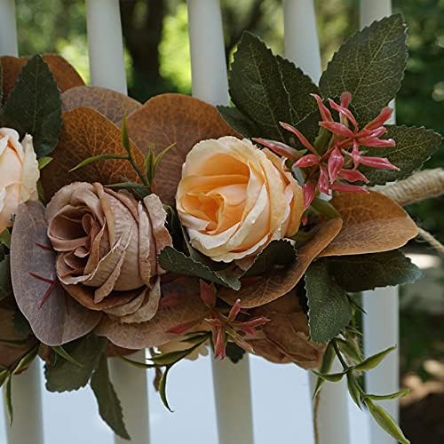 Firlar Artificial Flowers Wedding Chair Decor