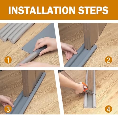 Adjustable Under Door Sound Blocker 36 in Brown