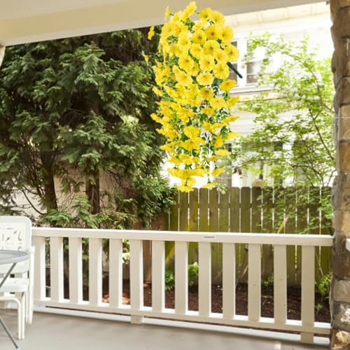 Tachiuwa Artificial Spring Teardrop Swag Wedding Decor Yellow