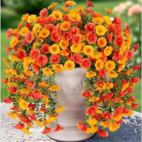 4Pack Realistic Glory Artificial Hanging Flowers