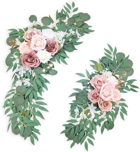 Dusty Rose Artificial Flower Swag Wedding Arch Decor