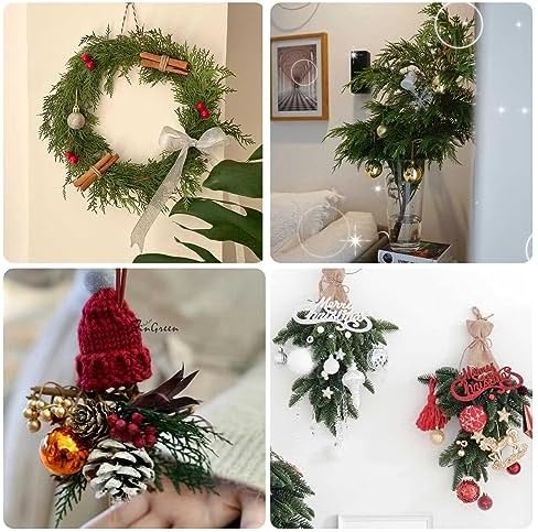 Preserved Real Pine Leaves Branches 17 for Christmas Decor