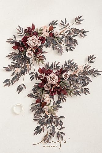Lings Moment 2PCS Artificial Floral Swags Centerpieces
