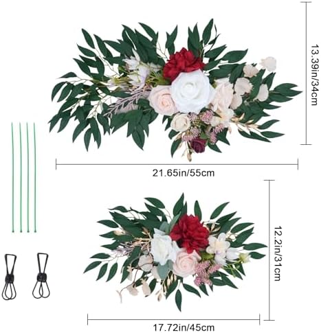 Zythrem Artificial Flower Swags Wedding Decor Arch