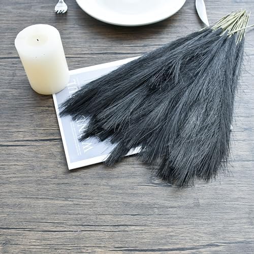 Mandys Black Silk Pampas Grass Bouquet 20 Stems