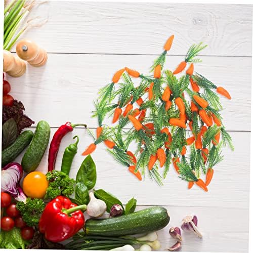 Ciieeo 60pcs Lifelike Carrot Garland for Kitchen Decor