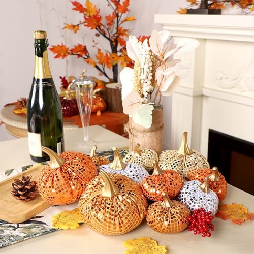 FORUP 12 Pcs Thanksgiving Pumpkin Set