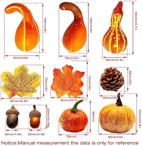 166Pcs Fall Thanksgiving Decor Set