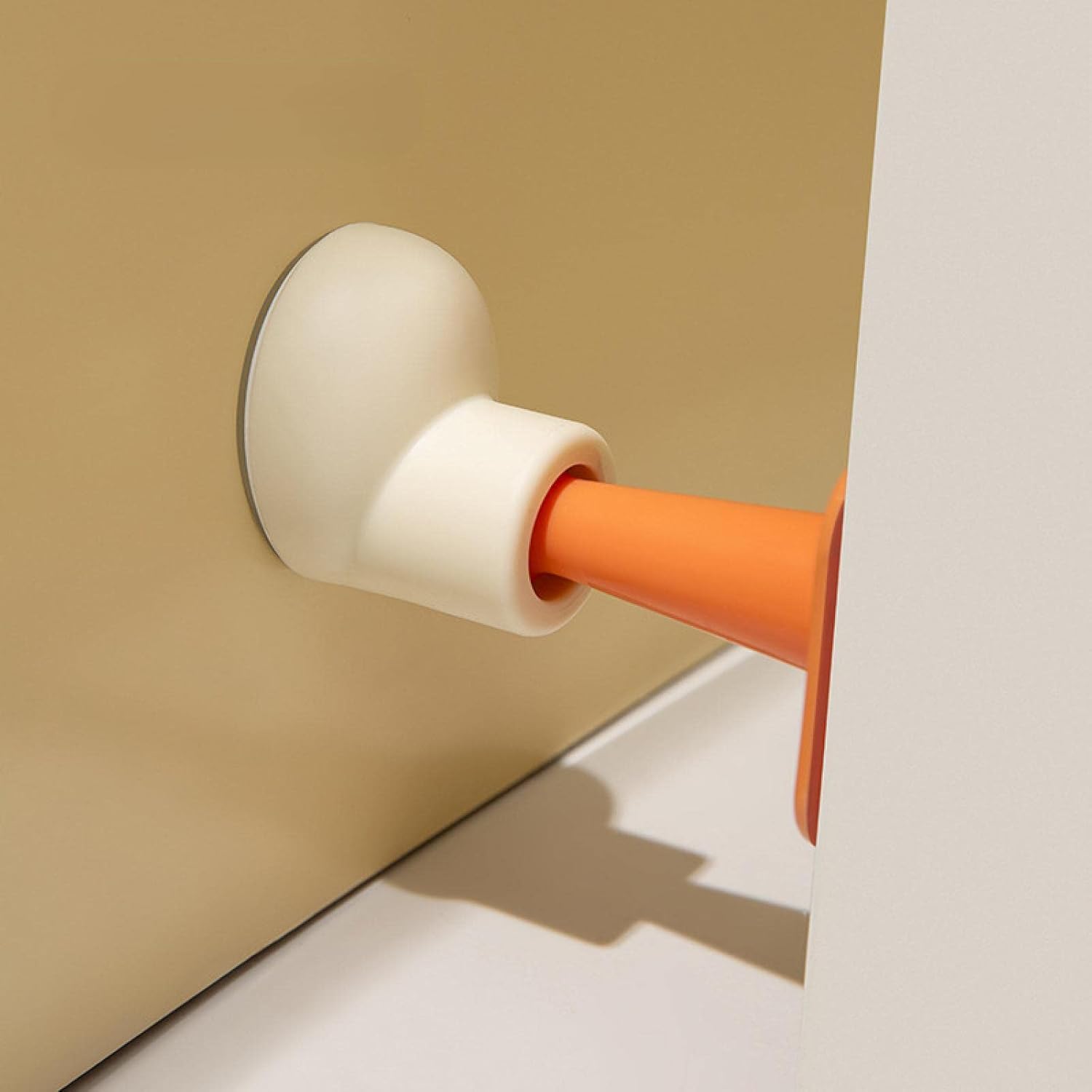 Round Toe Suction Door Stopper with Silent Buffer