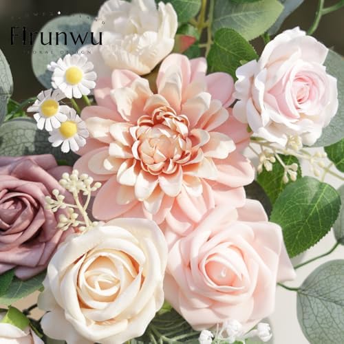 Flrunwu Artificial Flowers Decor Pack of 2