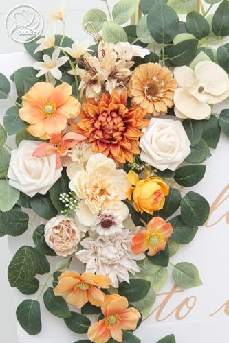 Odouzy Pack of 2 Artificial Wedding Arch Flowers