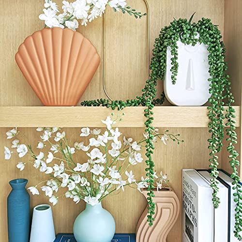 Supla 4 Pcs Artificial Hanging Succulent Decor