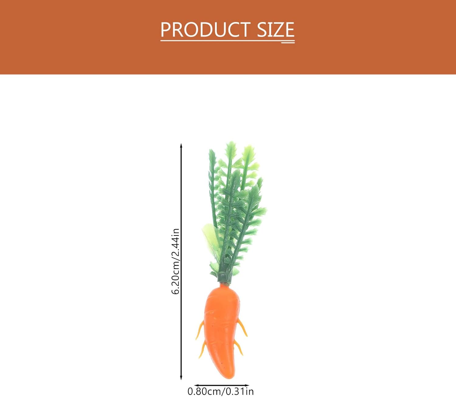 GLEAVI 180pcs Artificial Carrots for Decorations