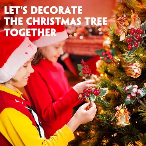Crafare 15 Pack Christmas Berry Picks Assorted Sizes