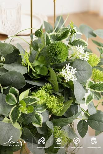 Lings Moment 2PCS Artificial Flower Garland for Wedding Decor