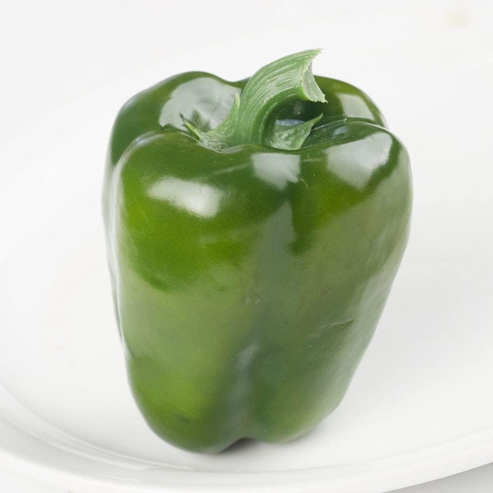 Factory Direct Craft Pack of 6 Artificial Green Bell Peppers