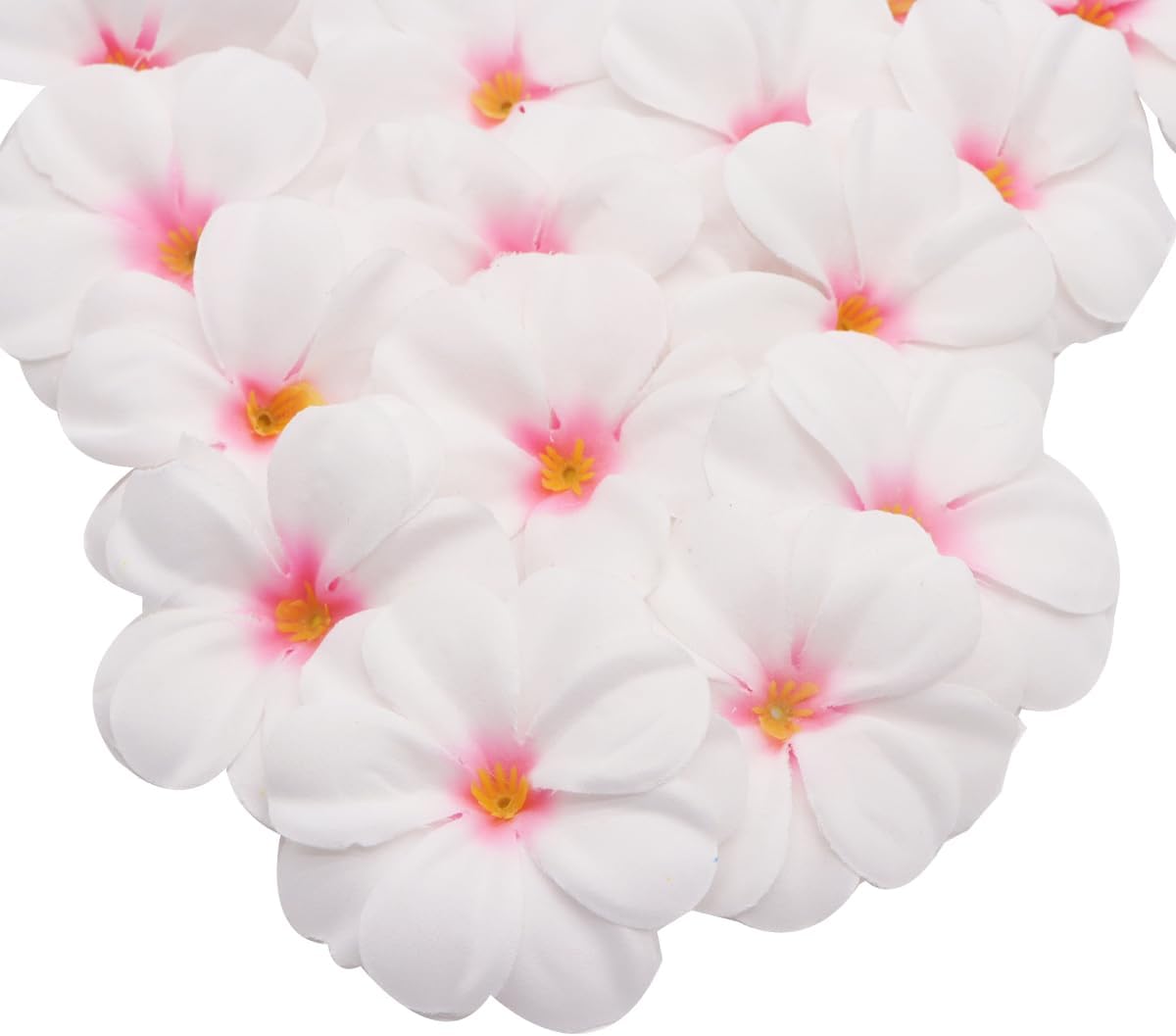 FZBNSRKO 100 Pcs 28 Artificial Plumeria Flower Heads