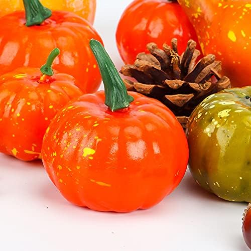 50 Piece Halloween Artificial Pumpkin Decor Set