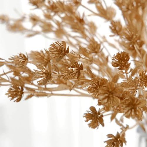 Efavormart 4 Pack Metallic Gold Babys Breath Flower Bouquets