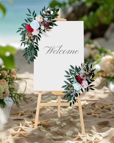 IKULE Wedding Arch Artificial Flowers Pack of 2