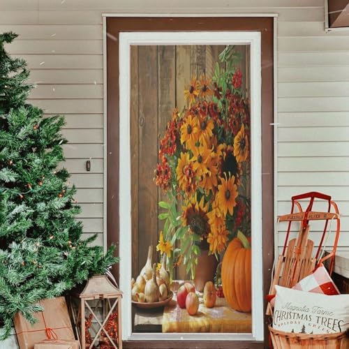 Susiyo Yellow Bouquet Door Cover 35x79 Inch