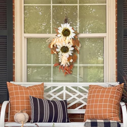 INSUNSIX 2PCS Artificial Fall Teardrop Garland
