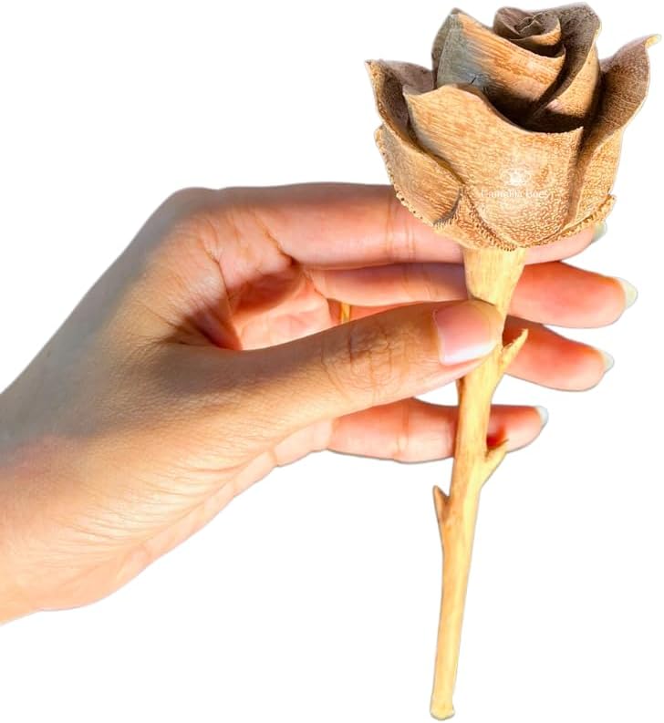 Wooden Rose - Handmade 5th Wedding Anniversary Gift