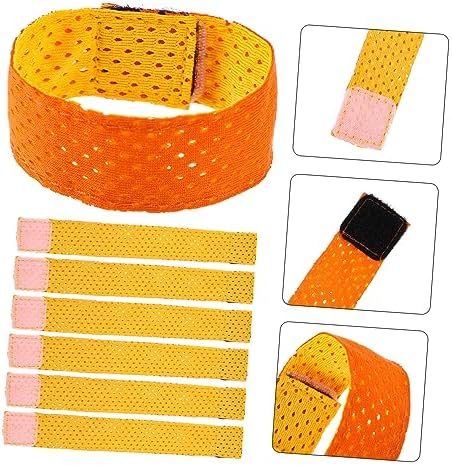 Sosoport 6pcs Elastic Cuff Straps for Sports Shirts