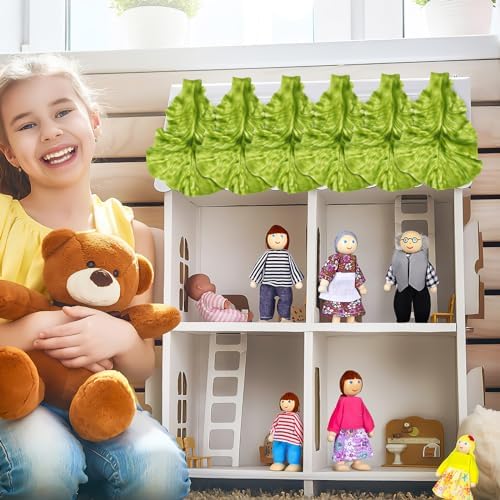 Cabilock 3pcs Artificial Lettuce Leaf Decor for Home Restaurant