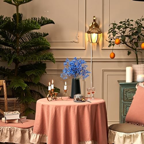 Mandys Royal Blue Artificial Babys Breath Flowers 15 Bundles