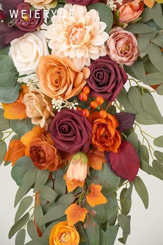 Wedding Arch Flowers Kit with Sheer Drape and Zip Ties