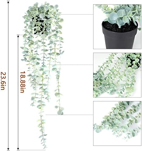 Fake Hanging Eucalyptus Wall Decor 236 Inches 1PCS